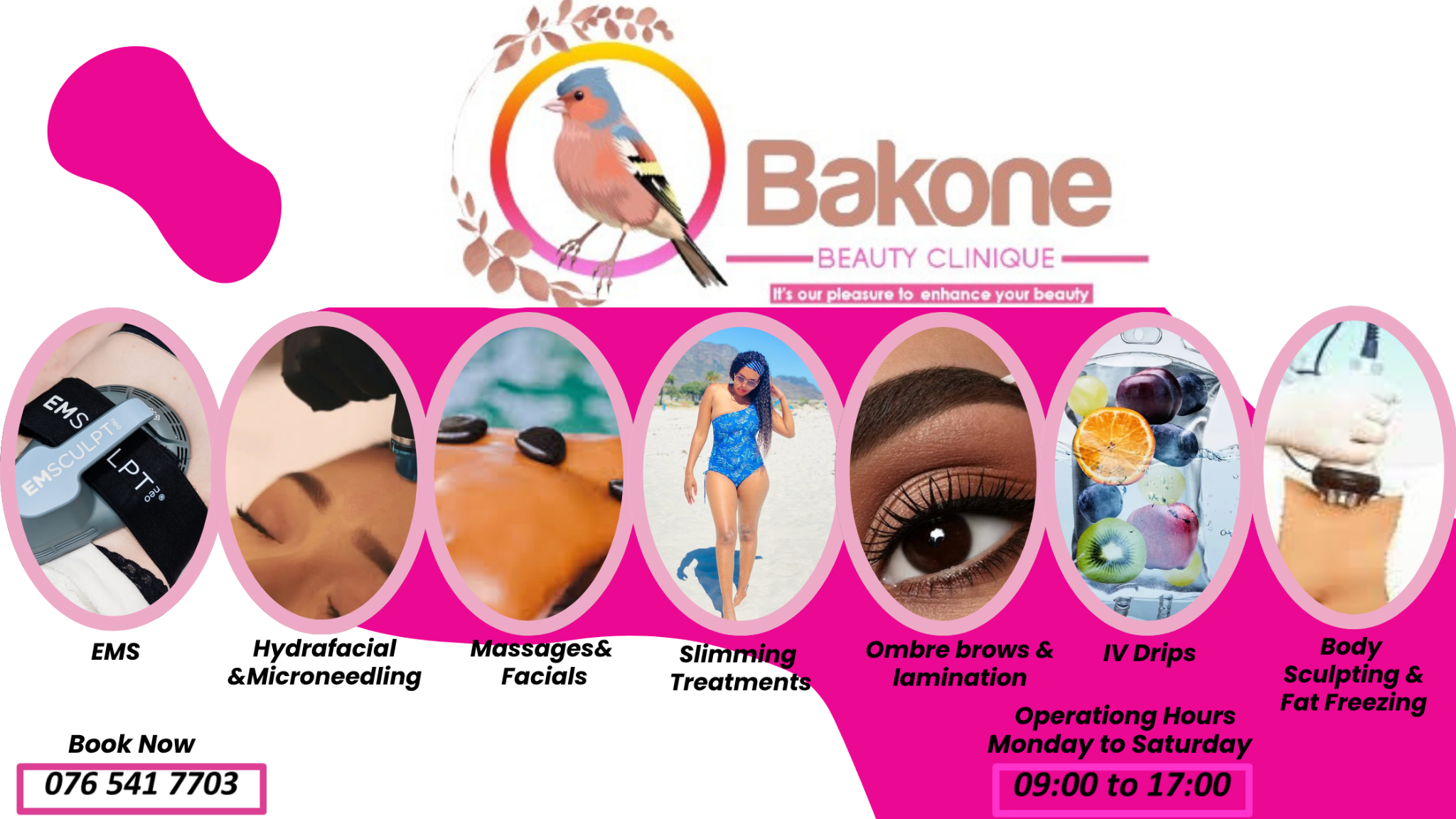 Bakone Beauty Clinique treatment highlights